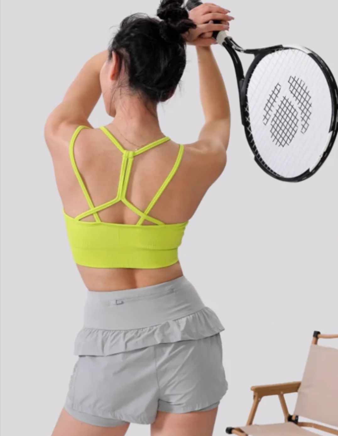 Top sportowy żółty biustonosz M - obrazek 5