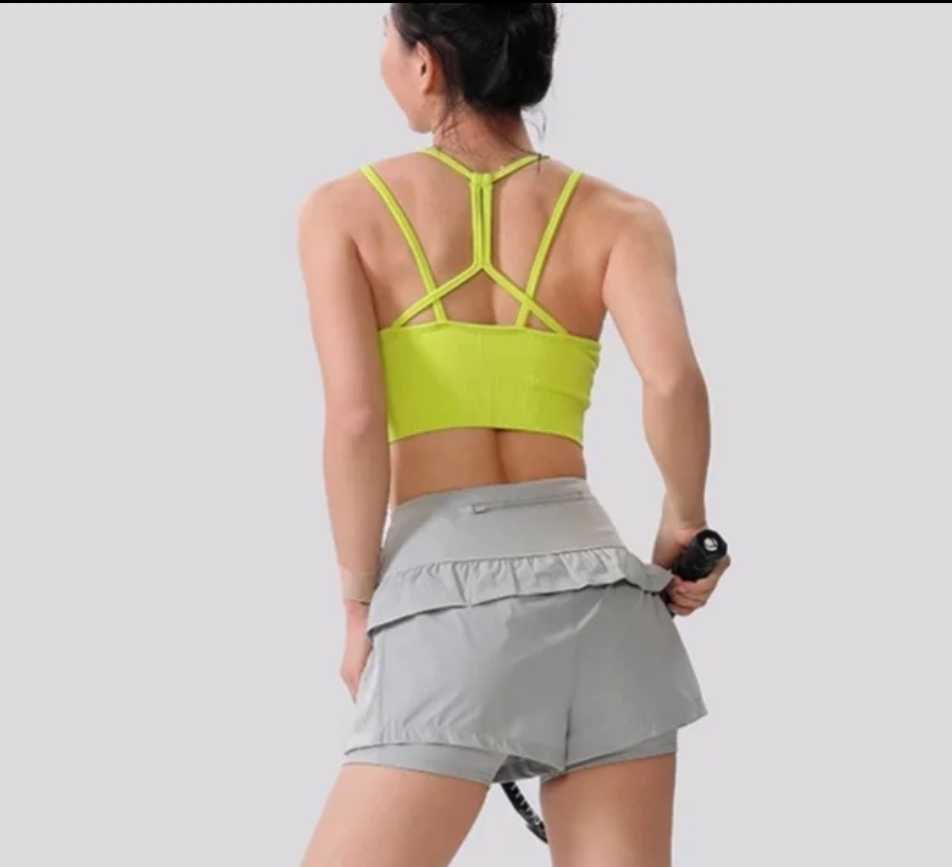Top sportowy żółty biustonosz M - obrazek 7