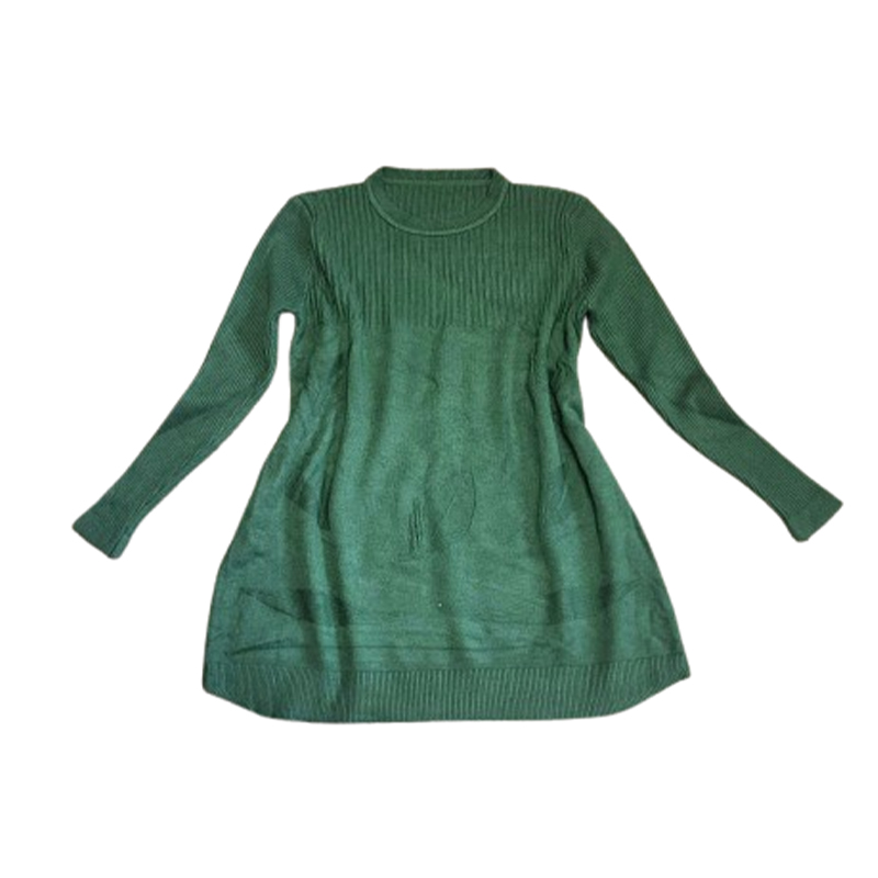 Zielony długi sweter/tunika rozmiar S