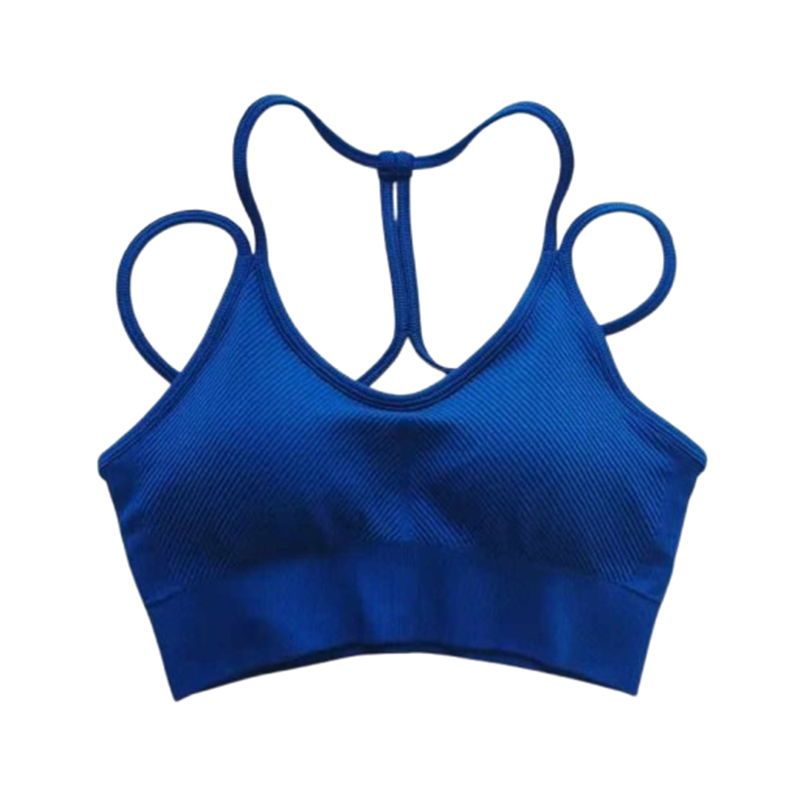 Top sportowy niebieski biustonosz M