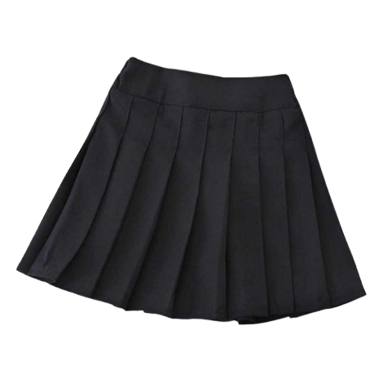 Plisowana czarna spódnica mini rozmiar S - obrazek 3