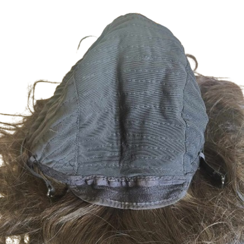 Peruka ciemny brąz falowana długość 65 cm - obrazek 6