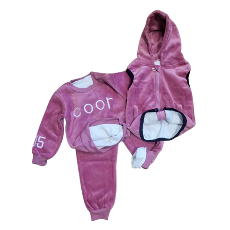 Dziewczęcy 3-częściowy komplet dresowy - obrazek 6