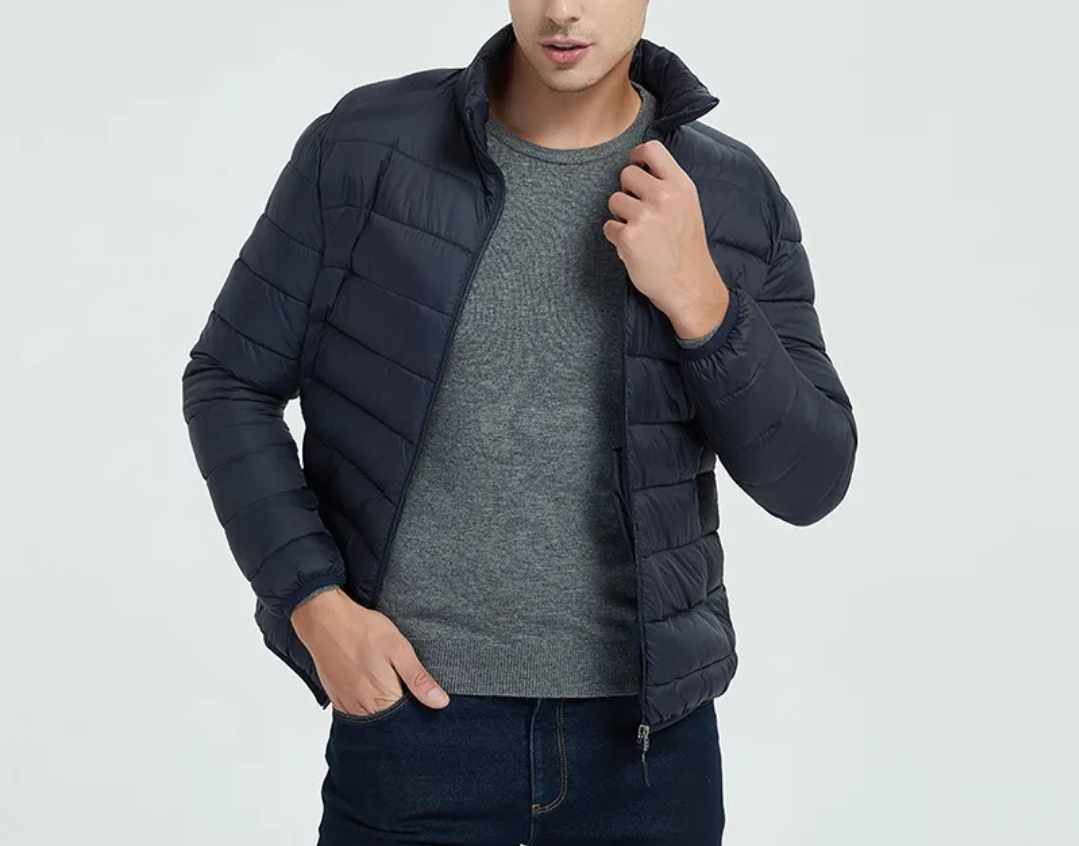 Granatowa kurtka podgrzewana na USB - obrazek 8