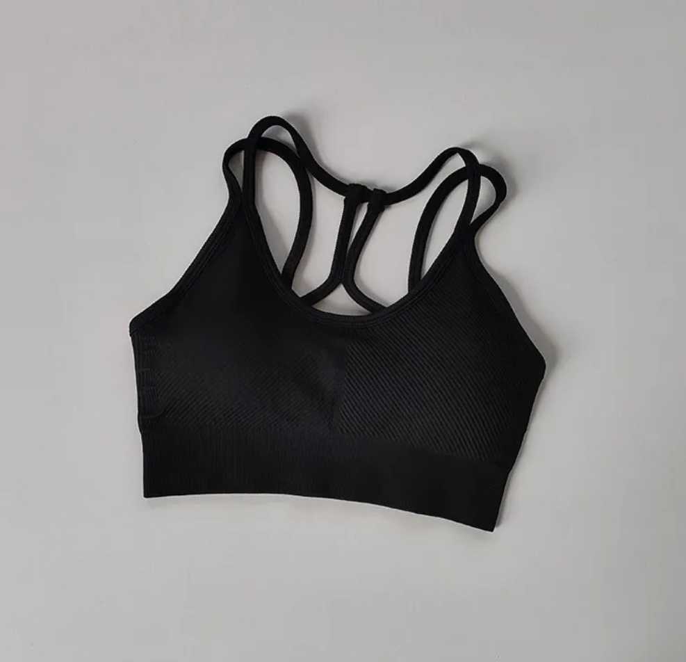 Top sportowy czarny biustonosz M - obrazek 2