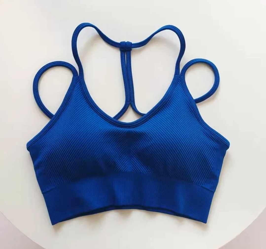 Top sportowy niebieski biustonosz M - obrazek 5