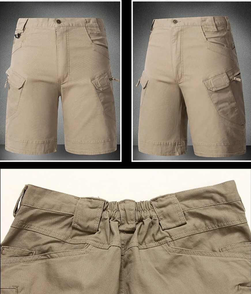 Męskie czarne spodenki trekkingowe rozmiar XXL - obrazek 6