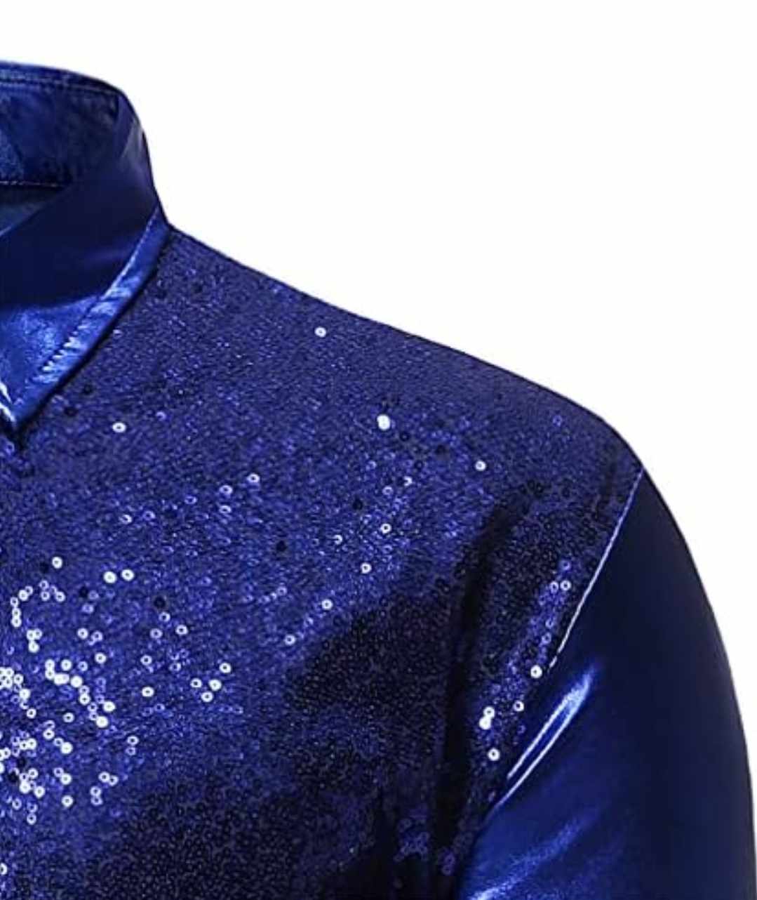 Męska elegancka koszula cekinowa - obrazek 4