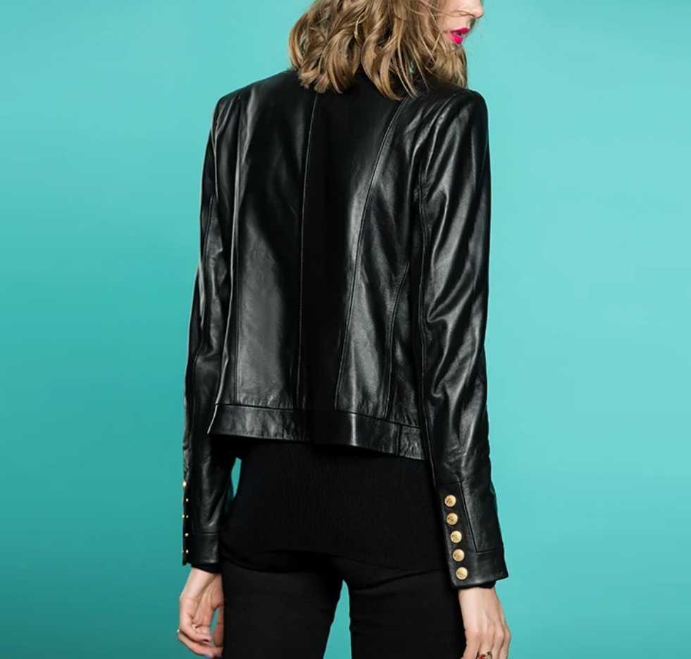 Damska czarna kurtka/żakiet rozmiar M/L - obrazek 5