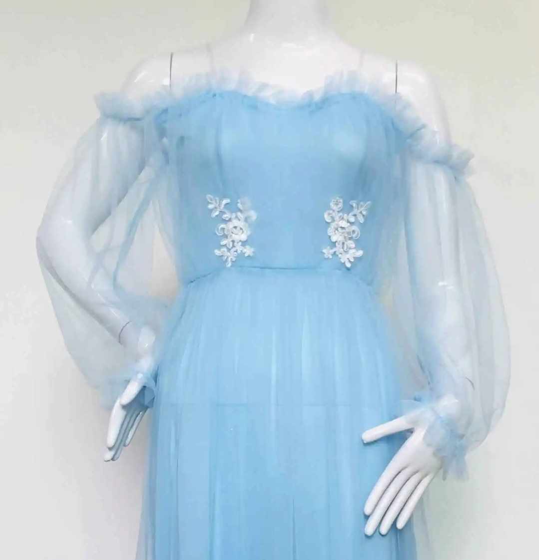 Sukienka tiulowa maxi idealna do sesji fotograficznej - obrazek 5