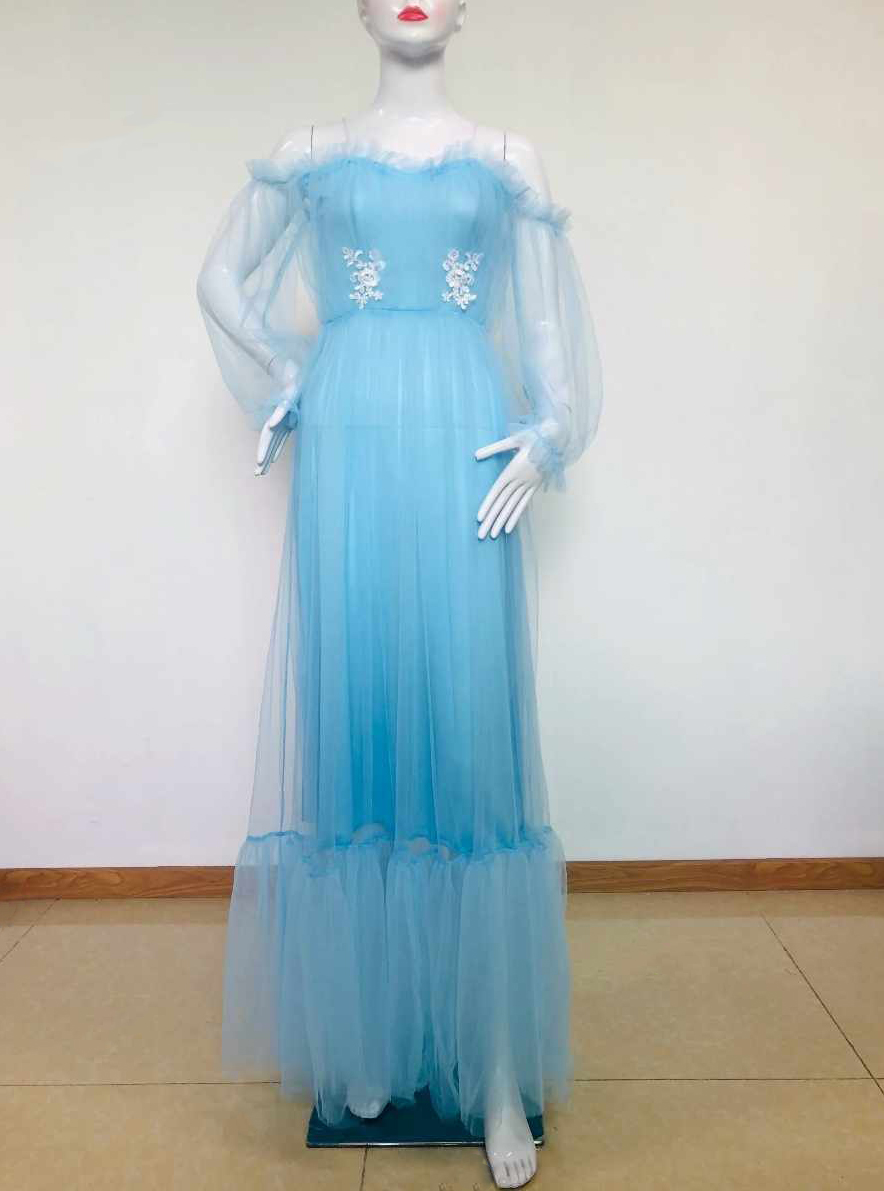 Sukienka tiulowa maxi idealna do sesji fotograficznej - obrazek 3