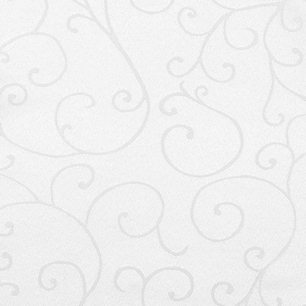 Biały bankietowy Pokrowiec wzorzysty na krzesło - obrazek 2