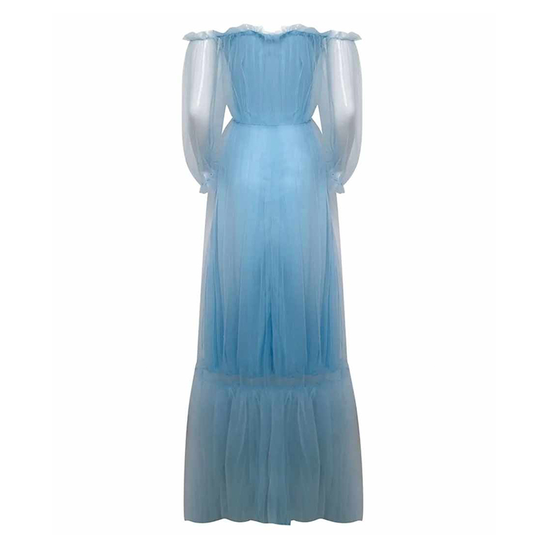 Sukienka tiulowa maxi idealna do sesji fotograficznej - obrazek 2