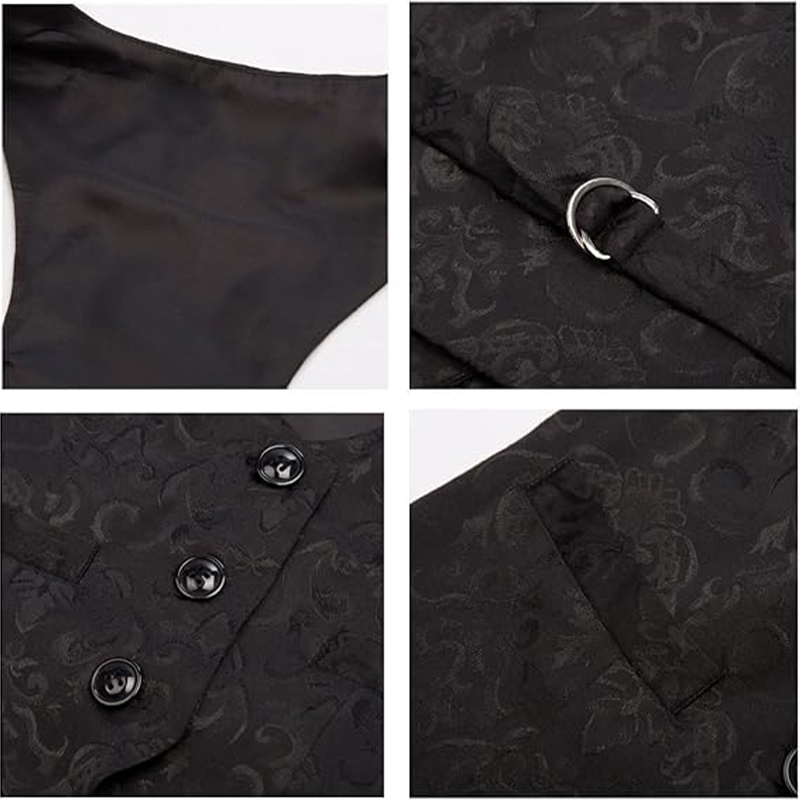 Damska wzorzysta kamizelka czarna rozmiar M - obrazek 3