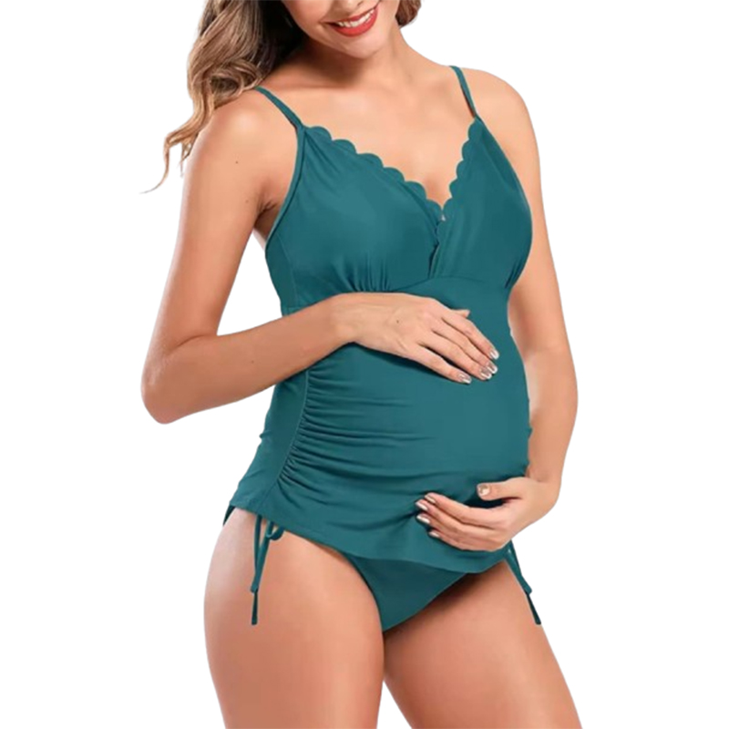 Ciążowy dwuczęściowy strój kąpielowy rozmiar L - obrazek 2