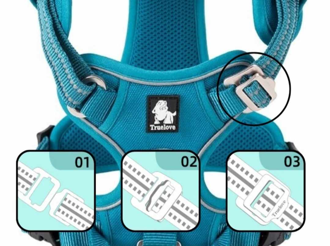 Szelki dla psa Truelove odblaskowe rozmiar XS - obrazek 3