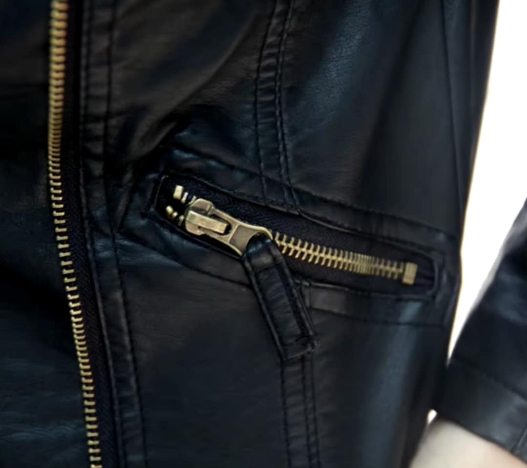 Ramoneska damska czarna XXS/XS - obrazek 5