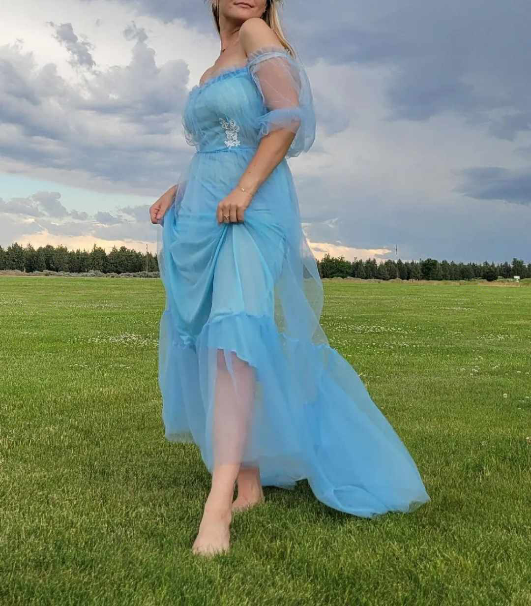 Sukienka tiulowa maxi idealna do sesji fotograficznej - obrazek 7